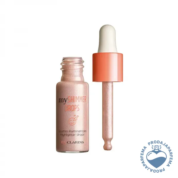 CLARINS My Clarins Shimmer Drops highlighter (01 Pinky Shine) 12.5ml | Iluminatori i hajlajteri