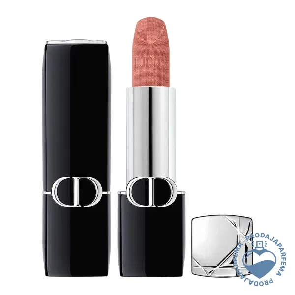 Christian Dior Rouge Dior Lipstick (N°100 Nude Look Velvet Finish - A Rosy Look) 3.5g | Ruževi