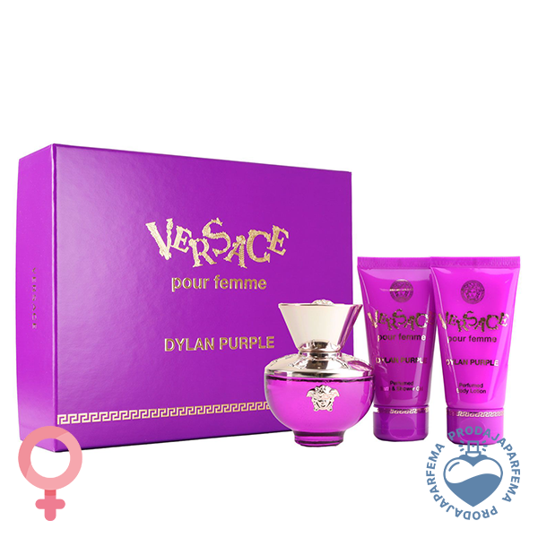 Versace Dylan Blue Purple 50ml EDP + Body Losion 50ml + Gel za tuširanje 50ml