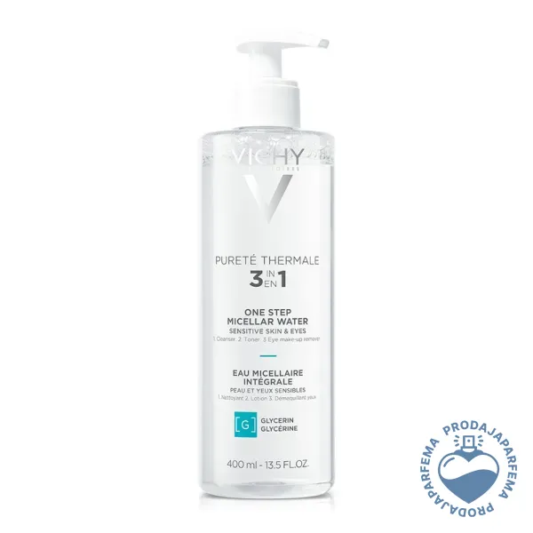 VICHY Pureté Thermale 3-in-1 One Step Micellar Water (3u1 micelarna voda) 400ml | Šminka