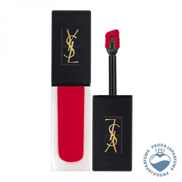 Yves Saint Laurent Tatouage Couture Velvet Cream Liquid Lipstick (N°208 Rouge Faction) 6ml | Tečni ruževi